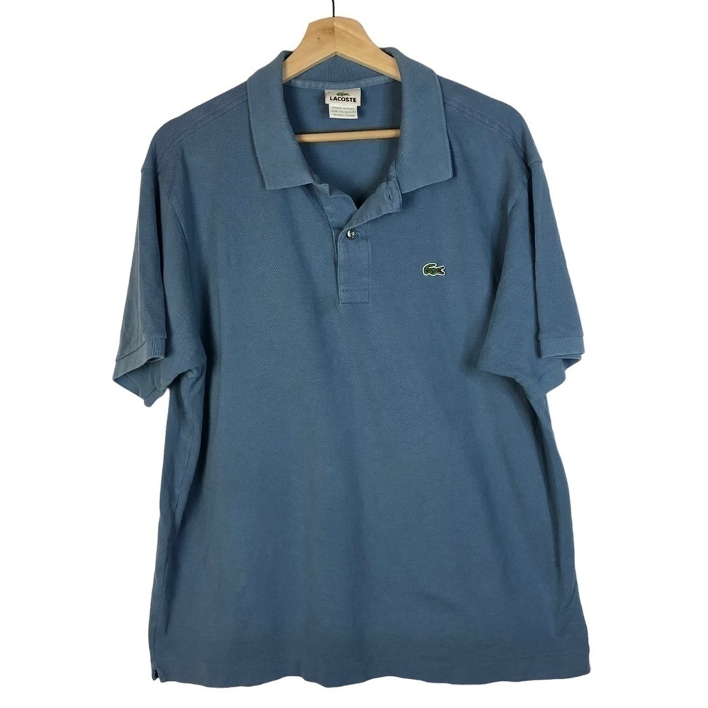 Lacoste Light Blue Logo Chest Short Sleeve Polo 6/XL